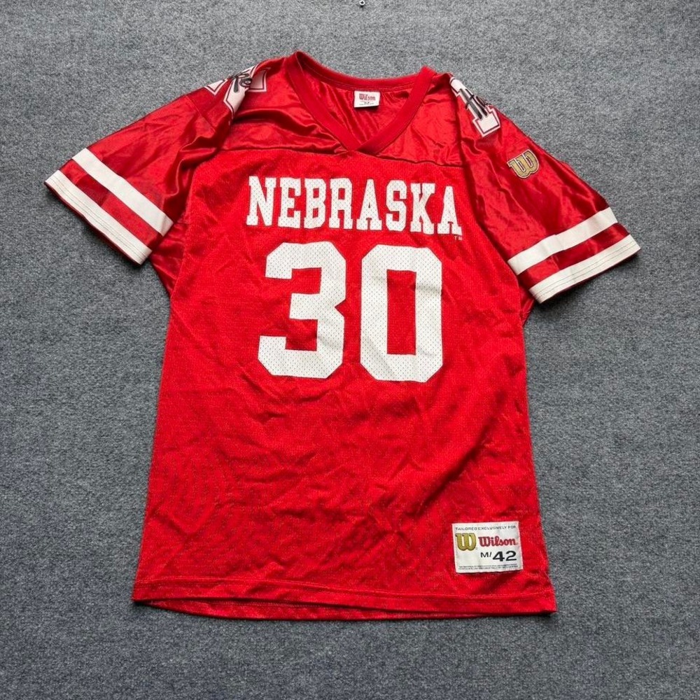Vtg Wilson Nebraska corn huskers football jersey made‎ in USA size medium